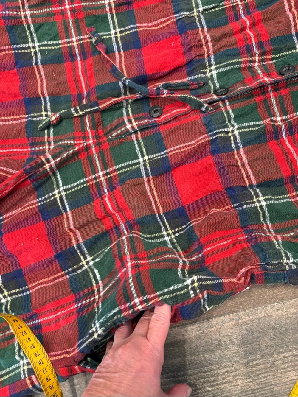J Crew Plaid Pajamas One Piece Union Suit Jumper Cotton Button Up PJs womens L